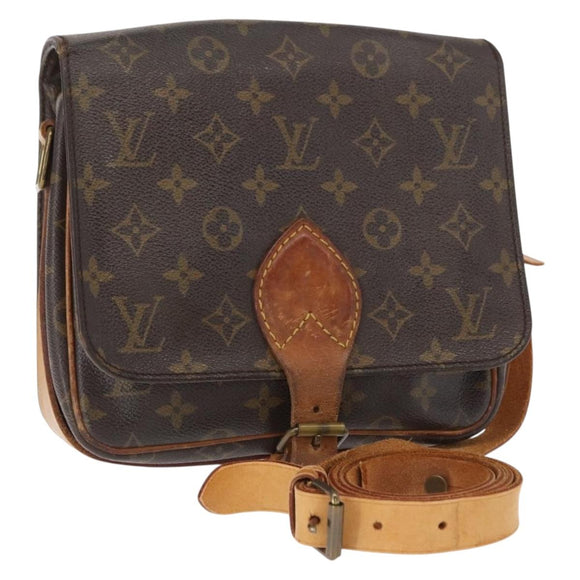 LOUIS VUITTON Monogram Cartouchiere MM Shoulder Bag M51253 LV Auth 155523