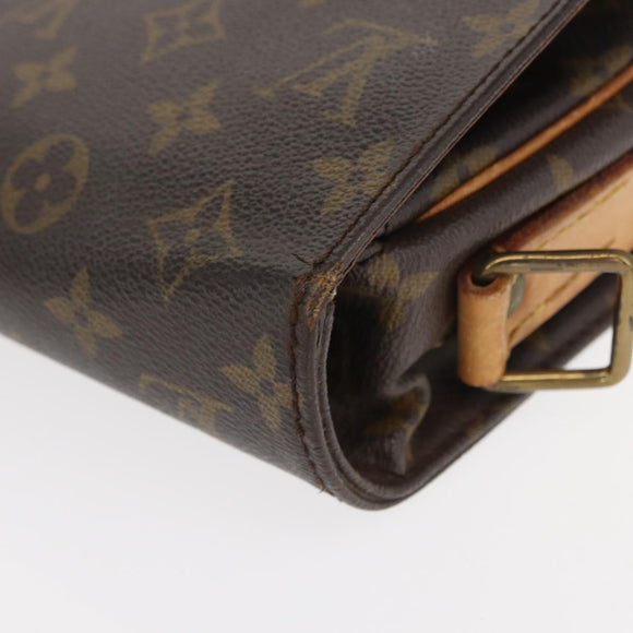 LOUIS VUITTON Monogram Cartouchiere MM Shoulder Bag M51253 LV Auth 155523