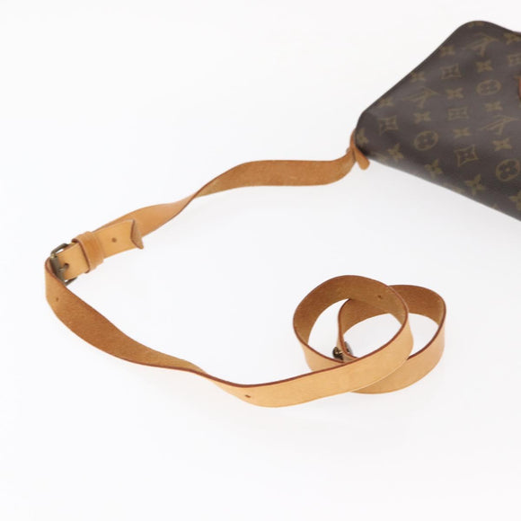LOUIS VUITTON Monogram Cartouchiere MM Shoulder Bag M51253 LV Auth 155523