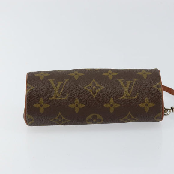 LOUIS VUITTON Monogram Papillon Pouch LV Auth 155533