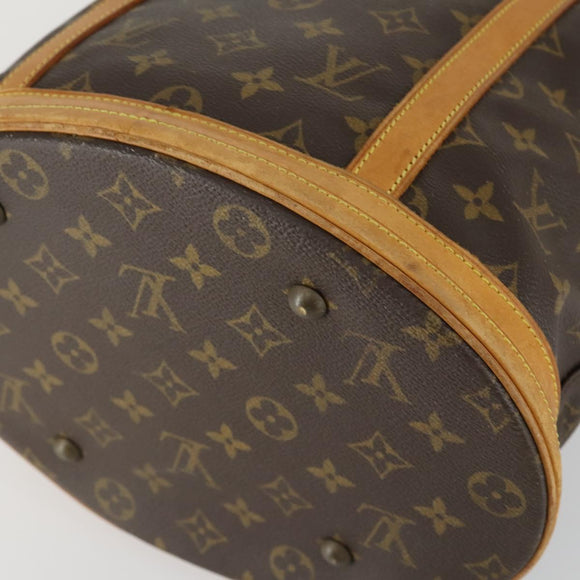 LOUIS VUITTON Monogram Bucket GM Shoulder Bag M42236 LV Auth 155534