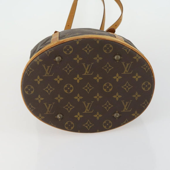 LOUIS VUITTON Monogram Bucket GM Shoulder Bag M42236 LV Auth 155534