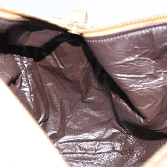 GUCCI GG Canvas Sherry Line Hand Bag Beige Gold 000 0846 Auth 155543