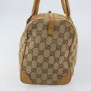 GUCCI GG Canvas Sherry Line Hand Bag Beige Gold 000 0846 Auth 155543-5