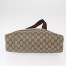 GUCCI GG Supreme Web Sherry Line Tote Bag PVC Beige Gold 39 02 003 Auth 155545-10
