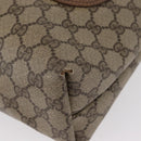 GUCCI GG Supreme Web Sherry Line Tote Bag PVC Beige Gold 39 02 003 Auth 155545-12