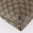 GUCCI GG Supreme Web Sherry Line Tote Bag PVC Beige Gold 39 02 003 Auth 155545-13