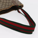 GUCCI GG Supreme Web Sherry Line Tote Bag PVC Beige Gold 39 02 003 Auth 155545-8