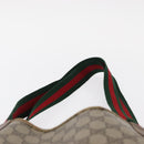 GUCCI GG Supreme Web Sherry Line Tote Bag PVC Beige Gold 39 02 003 Auth 155545-9