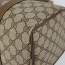 GUCCI GG Supreme Web Sherry Line Boston Bag PVC Beige 116 02 007 Auth 155547-10