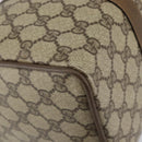 GUCCI GG Supreme Web Sherry Line Boston Bag PVC Beige 116 02 007 Auth 155547-13