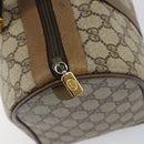 GUCCI GG Supreme Web Sherry Line Boston Bag PVC Beige 116 02 007 Auth 155547-15