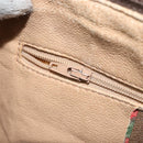 GUCCI GG Supreme Web Sherry Line Boston Bag PVC Beige 116 02 007 Auth 155547-20