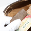 GUCCI GG Supreme Web Sherry Line Boston Bag PVC Beige 116 02 007 Auth 155547-22