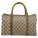 GUCCI GG Supreme Web Sherry Line Boston Bag PVC Beige 116 02 007 Auth 155547-3