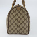 GUCCI GG Supreme Web Sherry Line Boston Bag PVC Beige 116 02 007 Auth 155547-5
