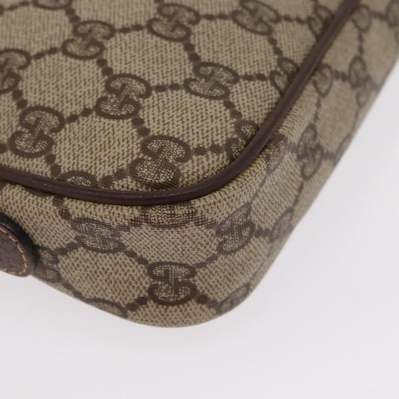 GUCCI GG Supreme Shoulder Bag PVC Beige Gold 007 115 6423 Auth 155550