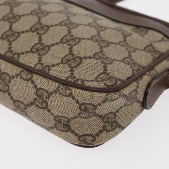 GUCCI GG Supreme Shoulder Bag PVC Beige Gold 007 115 6423 Auth 155550