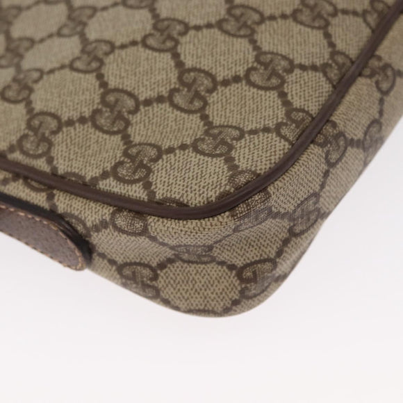 GUCCI GG Supreme Shoulder Bag PVC Beige Gold 007 115 6423 Auth 155550