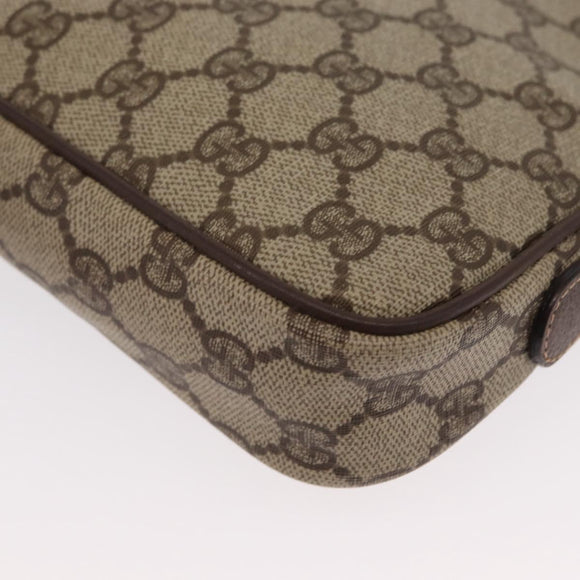 GUCCI GG Supreme Shoulder Bag PVC Beige Gold 007 115 6423 Auth 155550