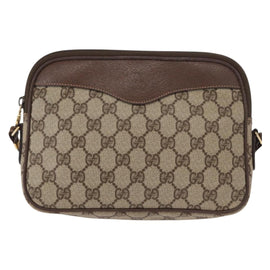 GUCCI GG Supreme Shoulder Bag PVC Beige Gold 007 115 6423 Auth 155550 - 0