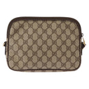 GUCCI GG Supreme Shoulder Bag PVC Beige Gold 007 115 6423 Auth 155550-3