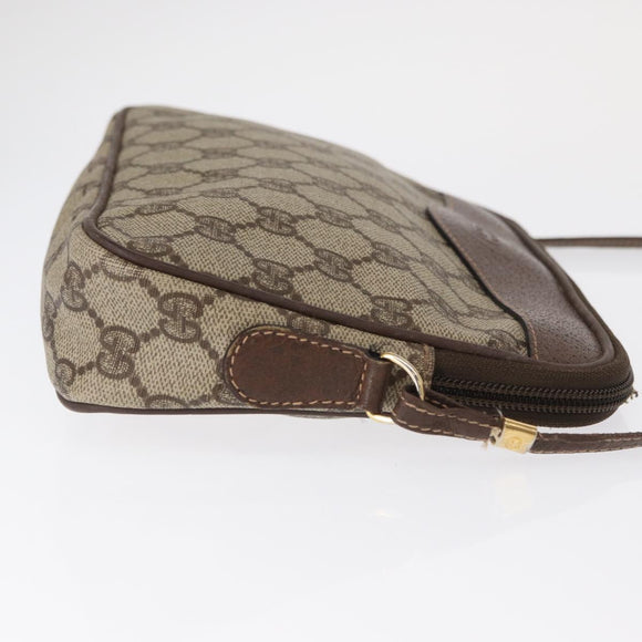 GUCCI GG Supreme Shoulder Bag PVC Beige Gold 007 115 6423 Auth 155550