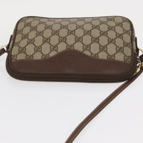 GUCCI GG Supreme Shoulder Bag PVC Beige Gold 007 115 6423 Auth 155550