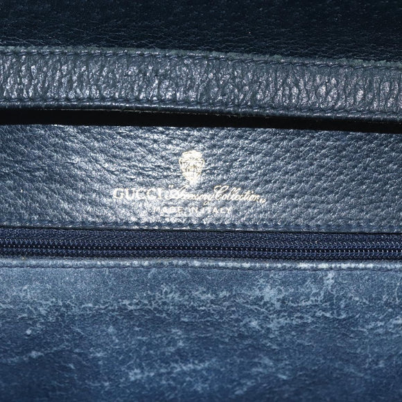 GUCCI GG Supreme Sherry Line Shoulder Bag PVC Red Navy Auth 155552