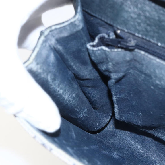 GUCCI GG Supreme Sherry Line Shoulder Bag PVC Red Navy Auth 155552