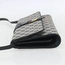 GUCCI GG Supreme Sherry Line Shoulder Bag PVC Red Navy Auth 155552-4