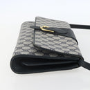 GUCCI GG Supreme Sherry Line Shoulder Bag PVC Red Navy Auth 155552-5