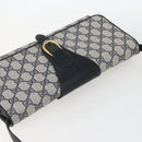 GUCCI GG Supreme Sherry Line Shoulder Bag PVC Red Navy Auth 155552-6