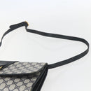 GUCCI GG Supreme Sherry Line Shoulder Bag PVC Red Navy Auth 155552-8