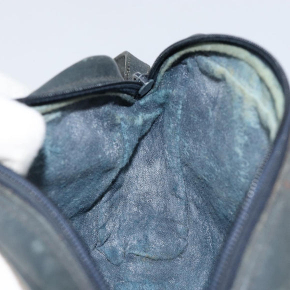 GUCCI GG Supreme Sherry Line Shoulder Bag PVC Navy Gold 010 378 Auth 155553