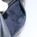 GUCCI GG Supreme Sherry Line Shoulder Bag PVC Navy Gold 010 378 Auth 155553-21