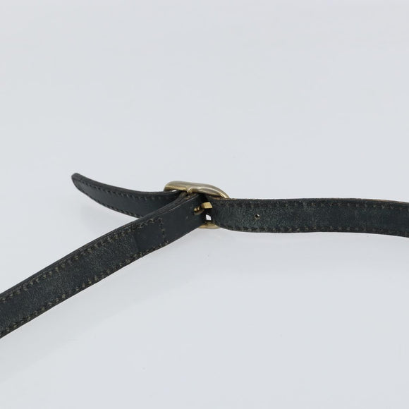 GUCCI GG Supreme Sherry Line Shoulder Bag PVC Navy Gold 010 378 Auth 155553