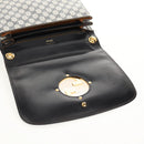 GUCCI Interlocking GG Supreme Shoulder Bag PVC Navy Gold Auth 155554V-15