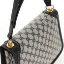 GUCCI Interlocking GG Supreme Shoulder Bag PVC Navy Gold Auth 155554V-5