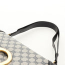 GUCCI Interlocking GG Supreme Shoulder Bag PVC Navy Gold Auth 155554V-8
