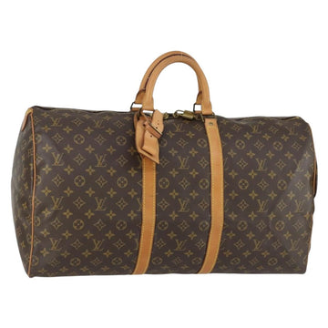 LOUIS VUITTON Monogram Keepall 55 Boston Bag M41424 LV Auth 155566V