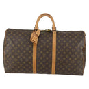 LOUIS VUITTON Monogram Keepall 55 Boston Bag M41424 LV Auth 155566V-13