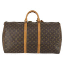 LOUIS VUITTON Monogram Keepall 55 Boston Bag M41424 LV Auth 155566V-2