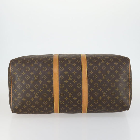 LOUIS VUITTON Monogram Keepall 55 Boston Bag M41424 LV Auth 155566V