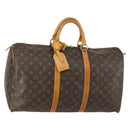 LOUIS VUITTON Monogram Keepall 50 Boston Bag M41426 LV Auth 155568-1