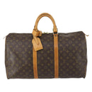 LOUIS VUITTON Monogram Keepall 50 Boston Bag M41426 LV Auth 155568-13