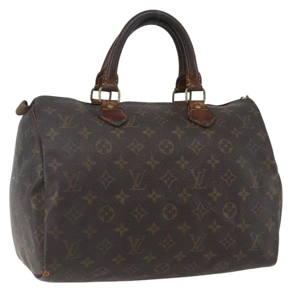LOUIS VUITTON Monogram Speedy 30 Hand Bag M41526 LV Auth 155573