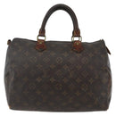 LOUIS VUITTON Monogram Speedy 30 Hand Bag M41526 LV Auth 155573-2