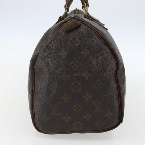 LOUIS VUITTON Monogram Speedy 30 Hand Bag M41526 LV Auth 155573