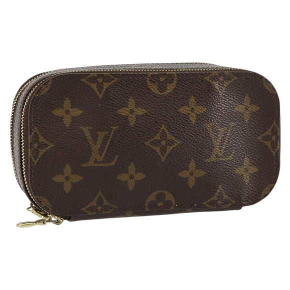 LOUIS VUITTON Monogram Trousse Brush PM Cosmetic Pouch M47510 LV Auth 155580